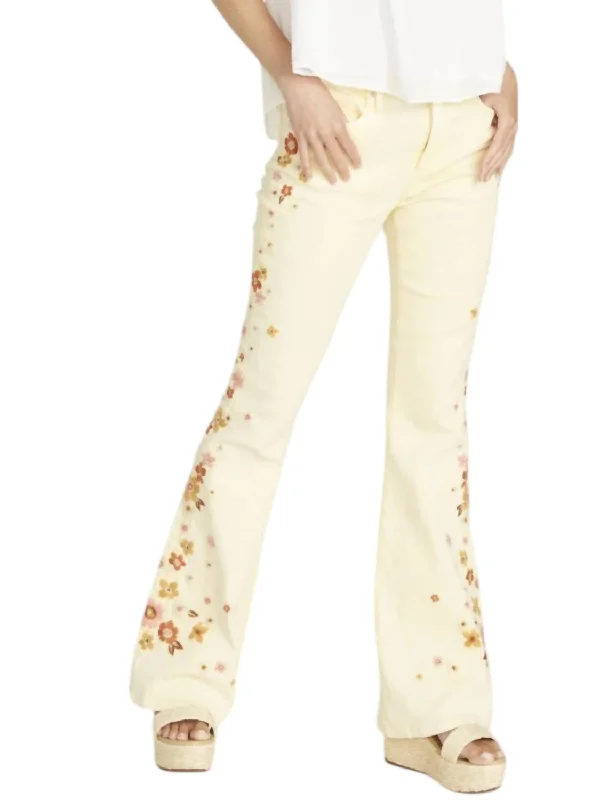 Farrah Flared Citrus Jeans In Driftwood