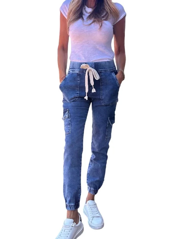 Gaya Cargo Jeans In Denim