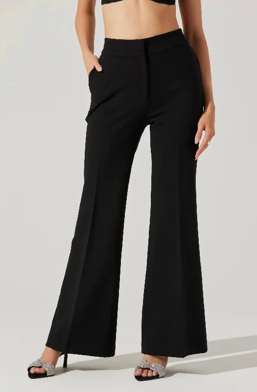 Lawson High Waisted Trouser Pant In Black