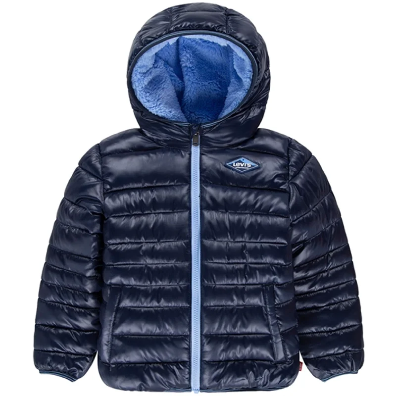 Levi's Sherpa Lined Puffer Jacket Dress Blues