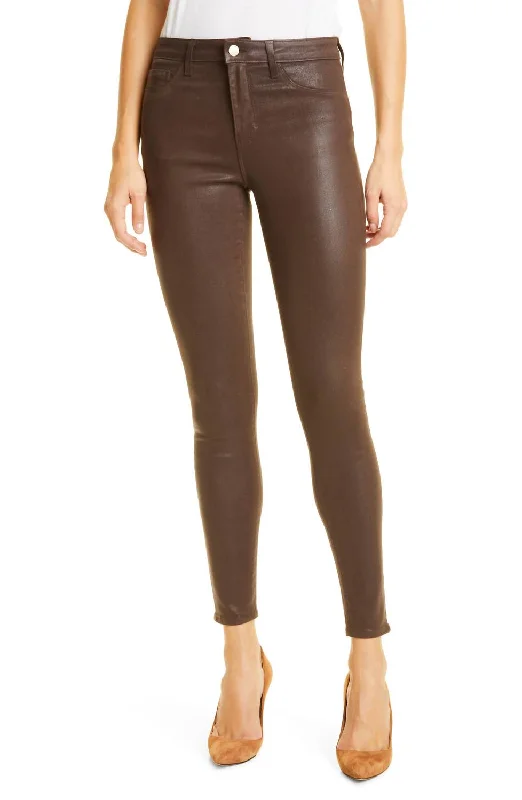 Margot High Rise Skinny Pant In Espresso