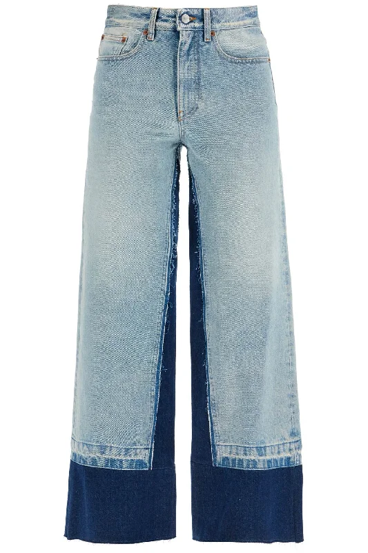 Mm6 Maison Margiela Women's Fla Color-Block Jeans