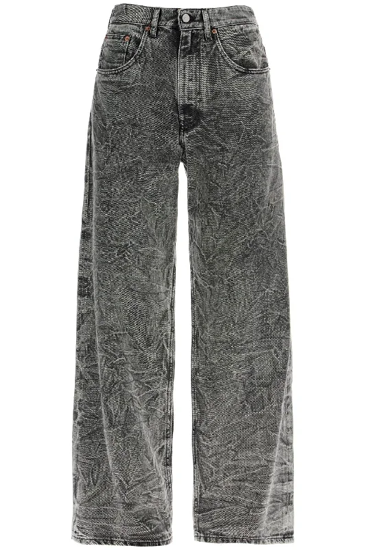 Mm6 Maison Margiela Women's Wrinkled Effect Jeans