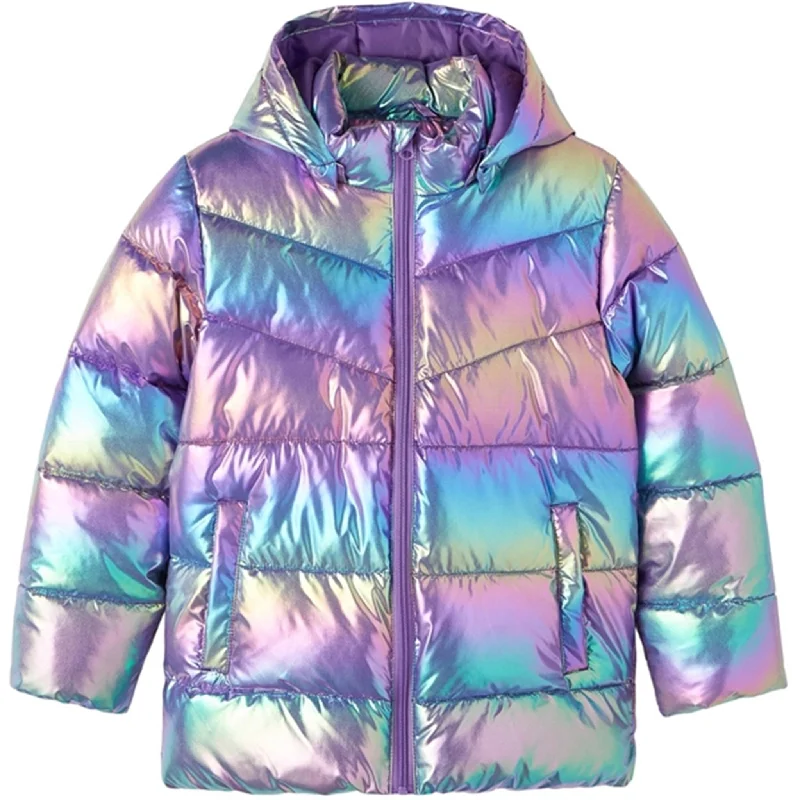 Name it Amethyst Orchid Molina Shiny Puffer Jacket