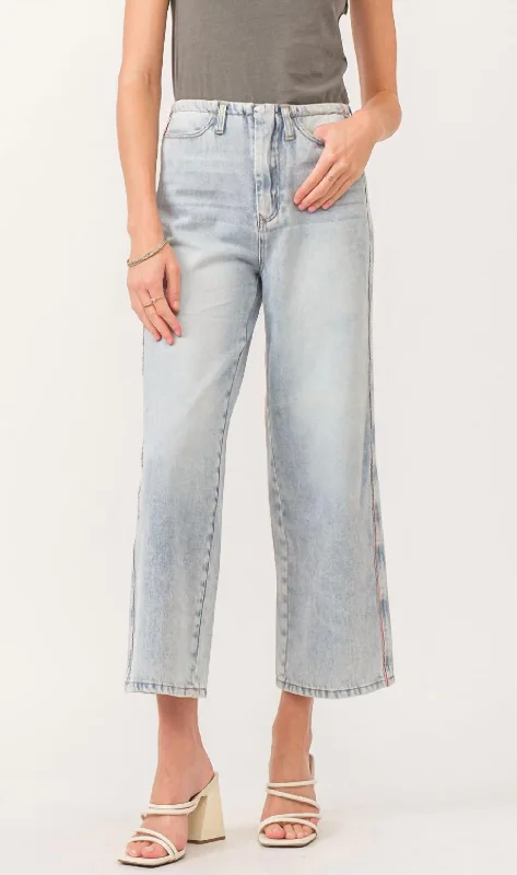 Polly Wide Leg Jean In Naples Wash