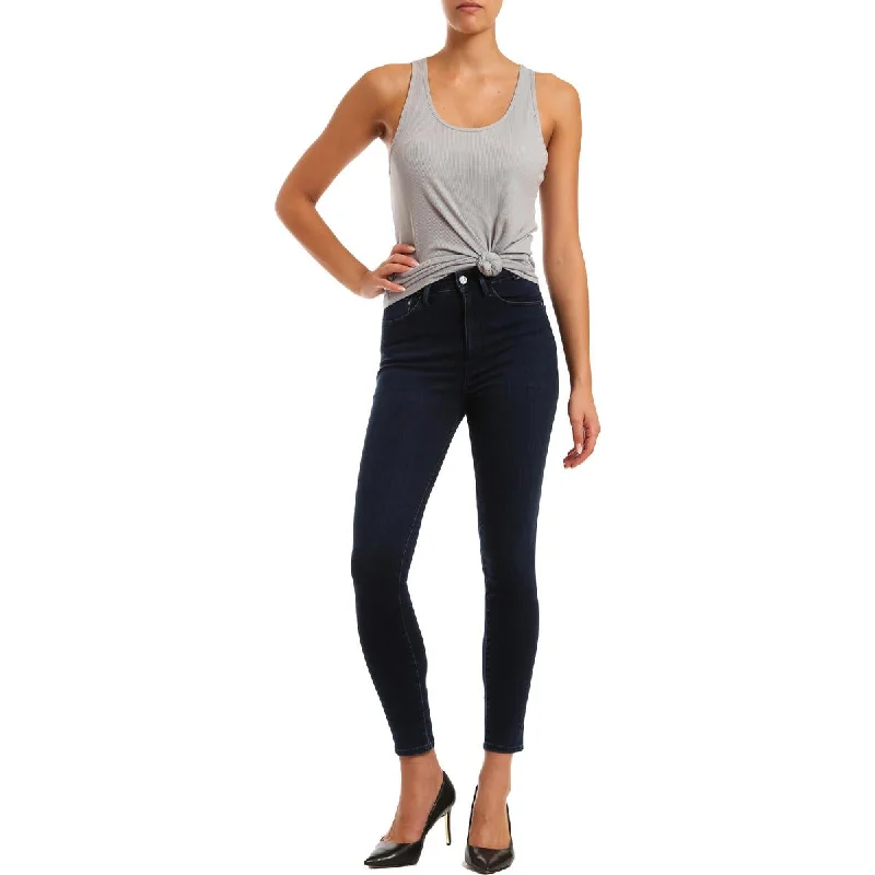 Scarlett Womens High Rise Ankle Skinny Jeans