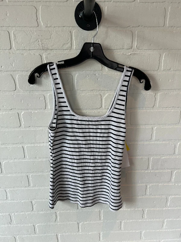 Top Sleeveless Basic By Eri + Ali In Black & White, Size: M