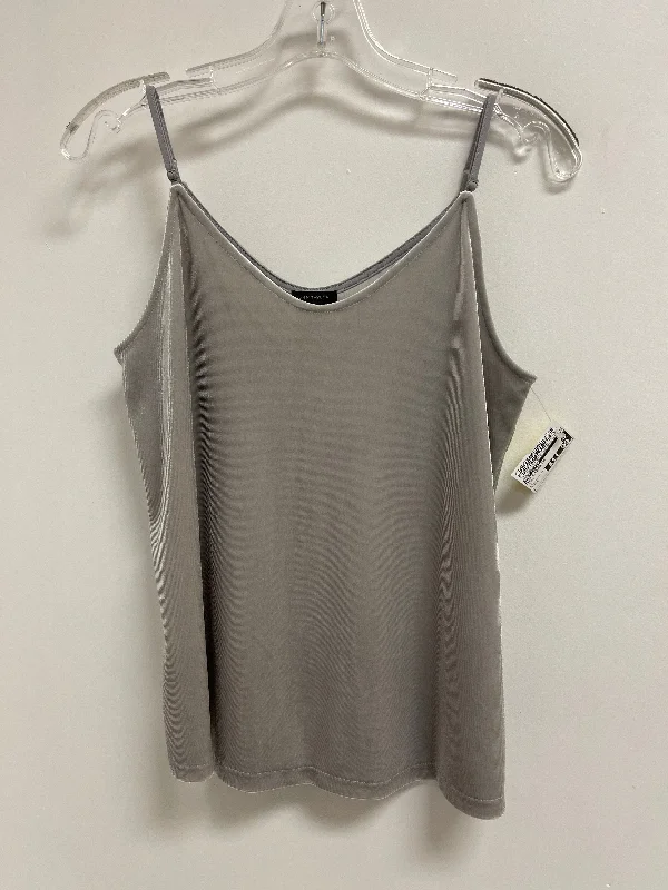 Top Sleeveless By Ann Taylor In Grey, Size: S