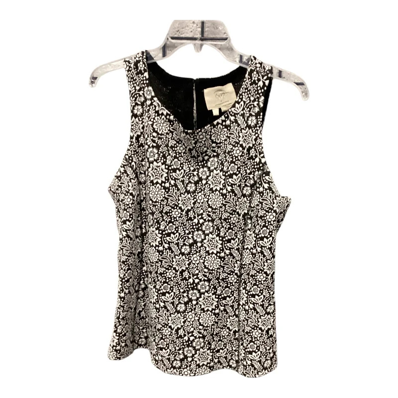 Top Sleeveless By Anthropologie In Floral Print, Size: L