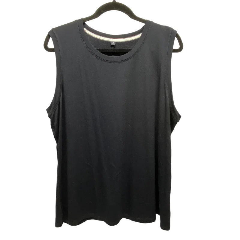 Top Sleeveless By Clothes Mentor In Black, Size: Xl