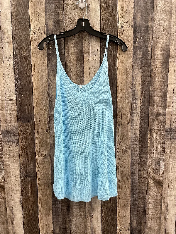 Top Sleeveless By Cmf In Blue, Size: Xl