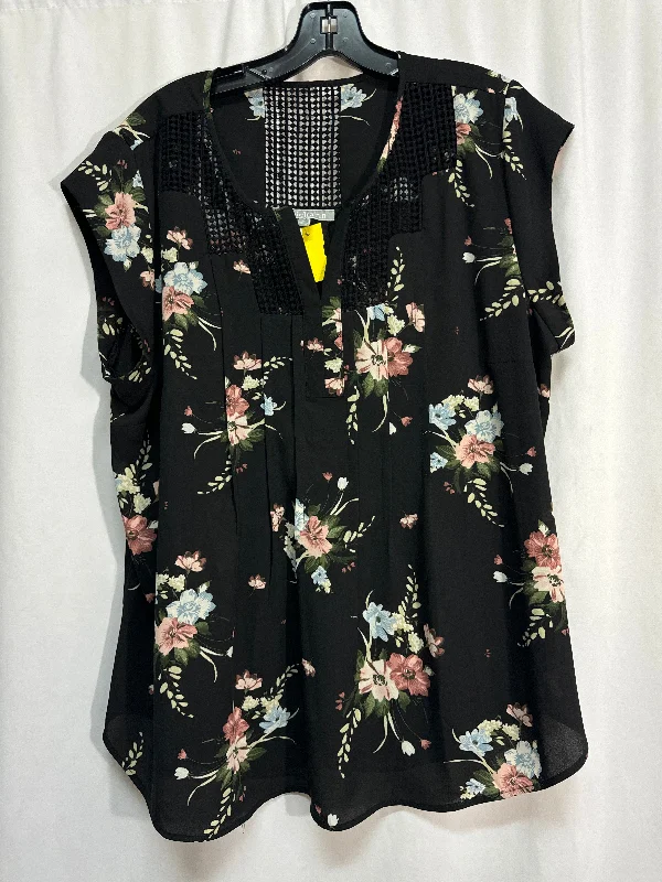 Top Sleeveless By Daniel Rainn In Black, Size: Xl