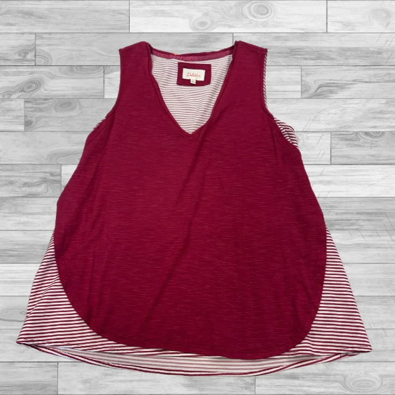 Top Sleeveless By Deletta In Red, Size: Xs