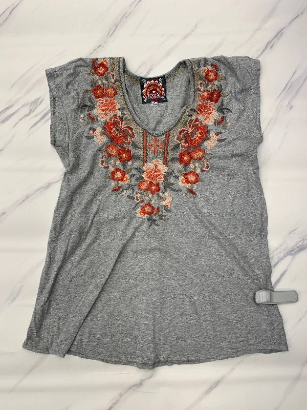 Top Sleeveless By Johnny Was In Grey, Size: S