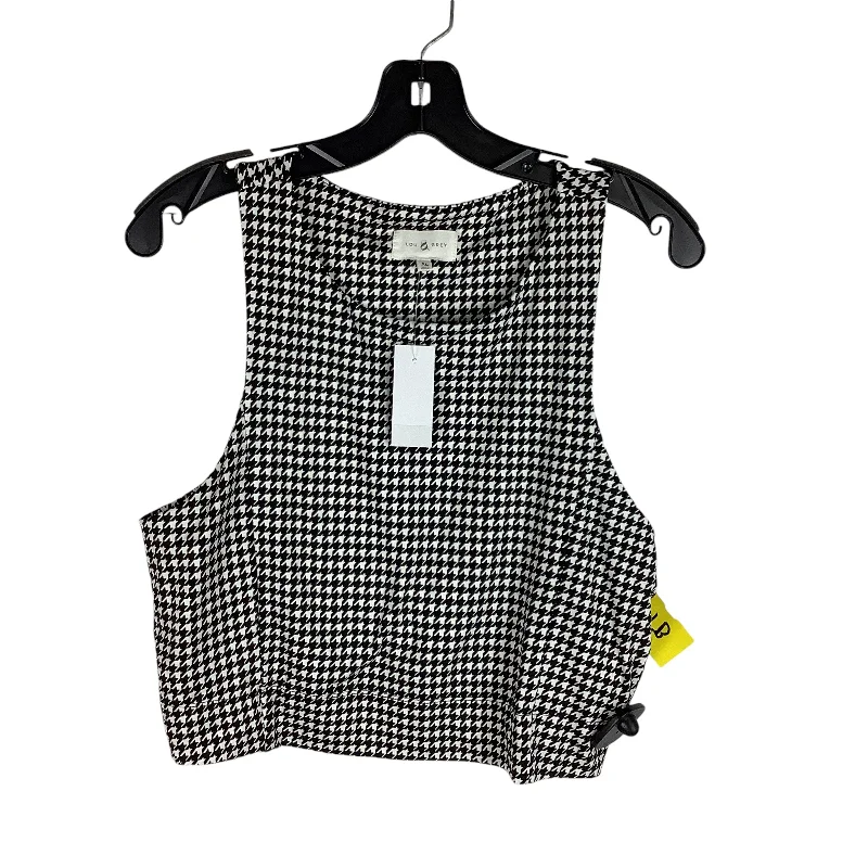 Top Sleeveless By Lou And Grey In Black & White, Size: Xl