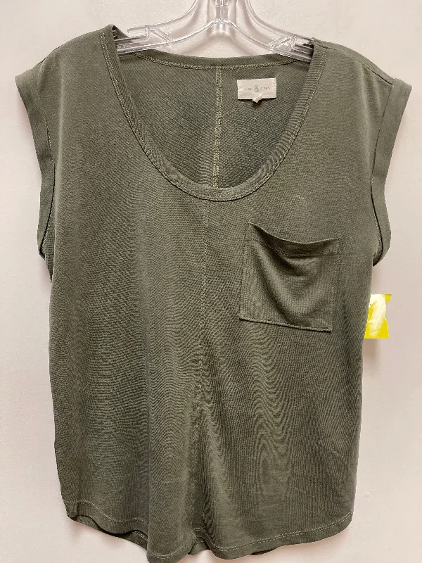 Top Sleeveless By Lou And Grey In Green, Size: S