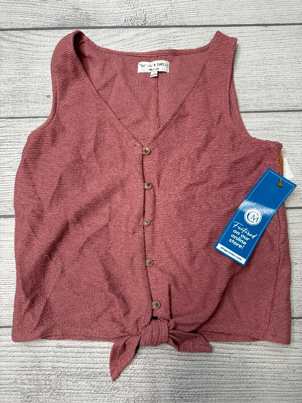 Top Sleeveless By Madewell In Pink, Size: S