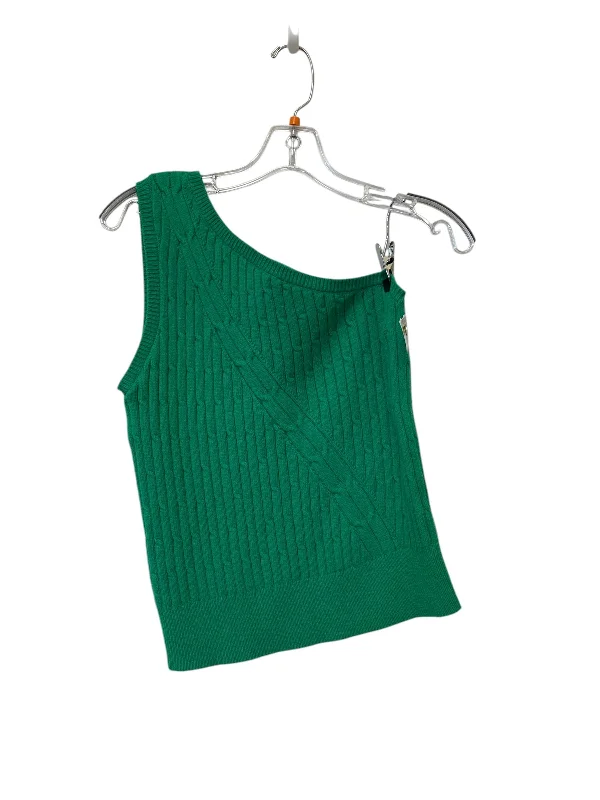 Top Sleeveless By Maeve In Green, Size: M