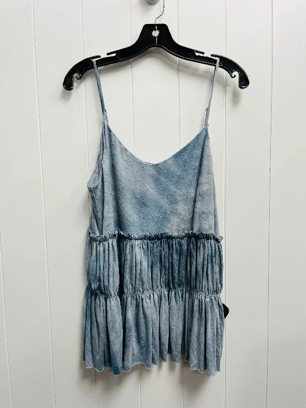 Top Sleeveless By Vocal In Blue, Size: Xl