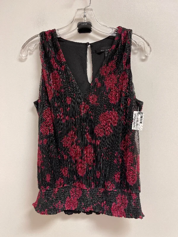 Top Sleeveless By White House Black Market In Black & Red, Size: S