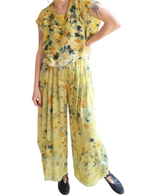 Wide Pants In Bundle Plant Dye