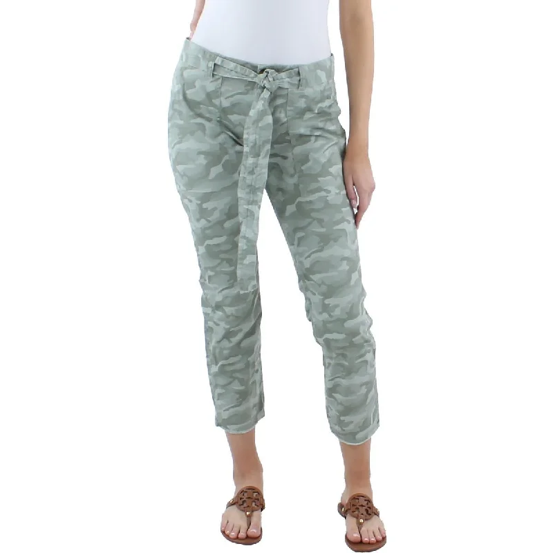 Womens Camo Utility Cropped Pants