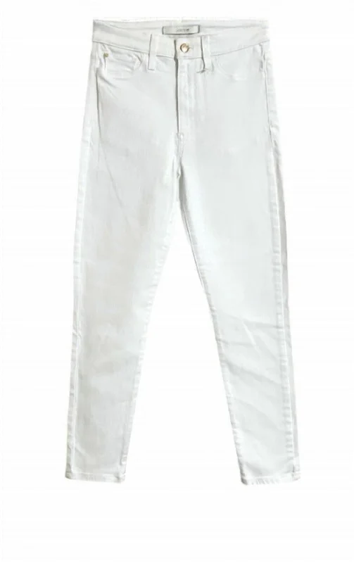 Women's Charlie High Rise Skinny Crop Jeans In White