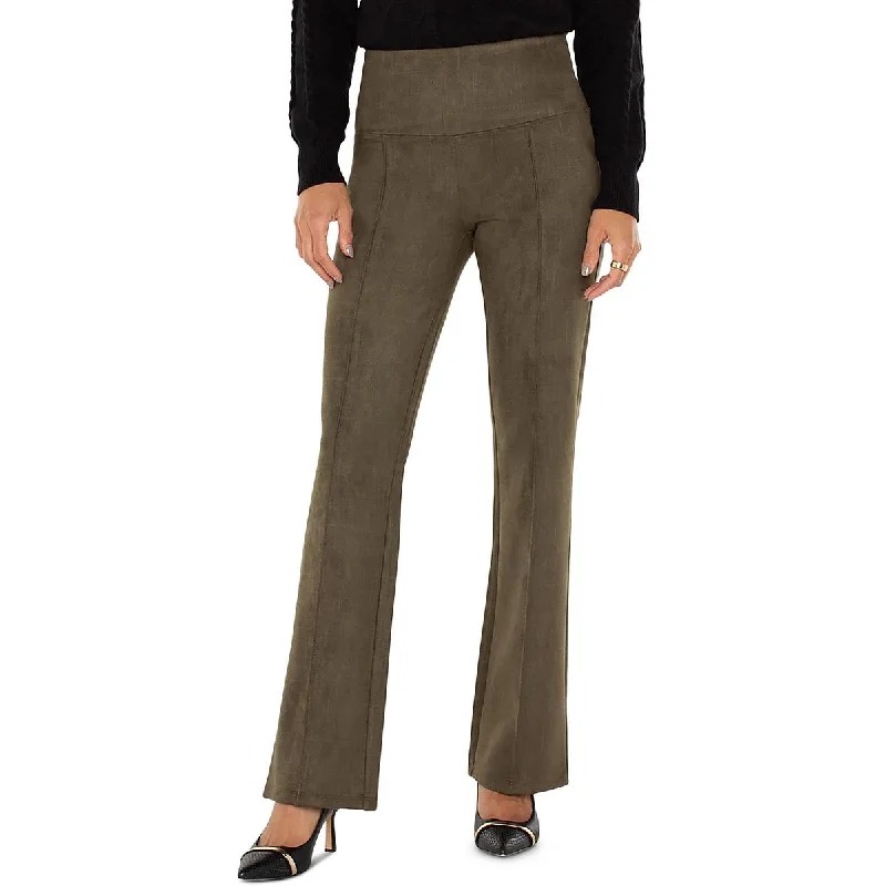 Womens Flare High Waisted High-Waisted Pants