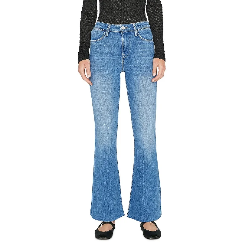 Womens Flared High Rise Flared Jeans