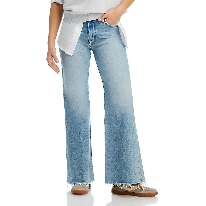 Womens High Rise Denim Bootcut Jeans