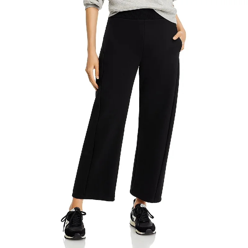 Womens High Rise Pull On Wide Leg Pants