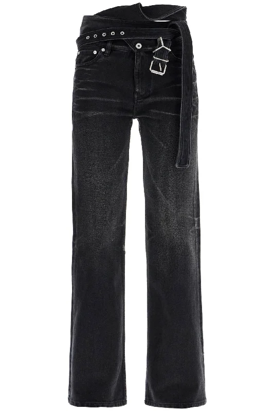 Y Project Women's Bootcut Jeans With Criss-Cross